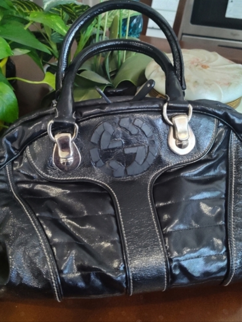Authentic Gucci Patent Leather Bag